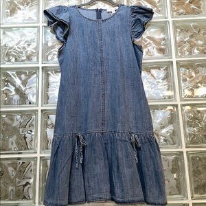 She + Sky Blue Denim Casual Dress